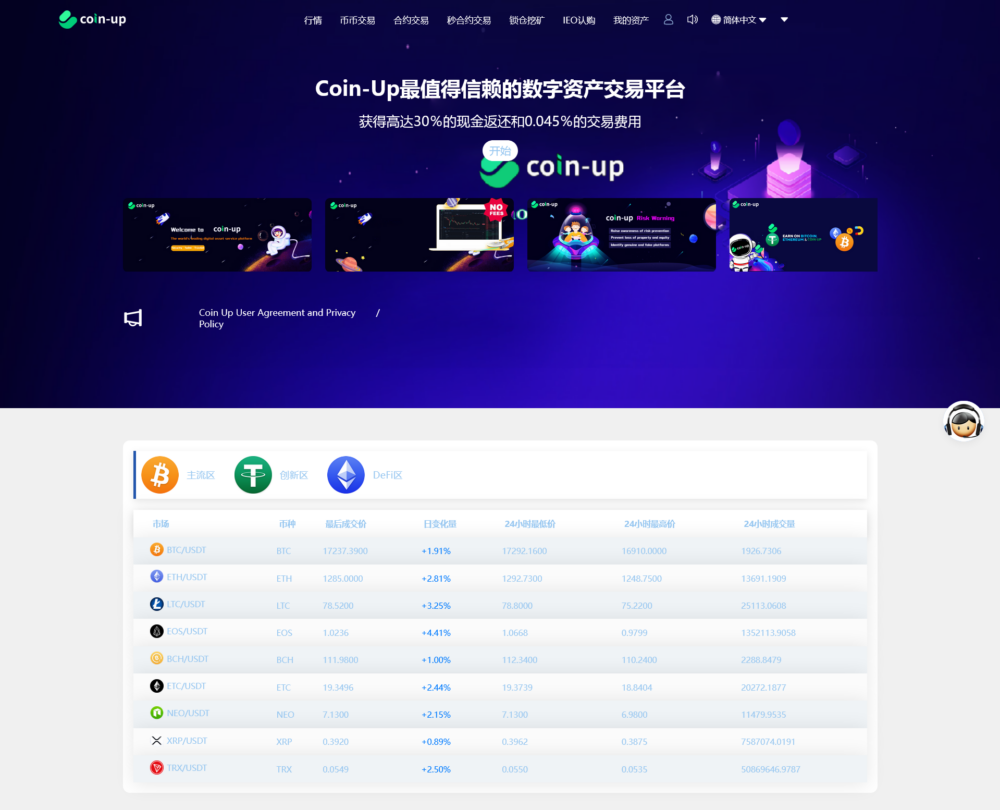 A2030国际版多语言交易所网站源码